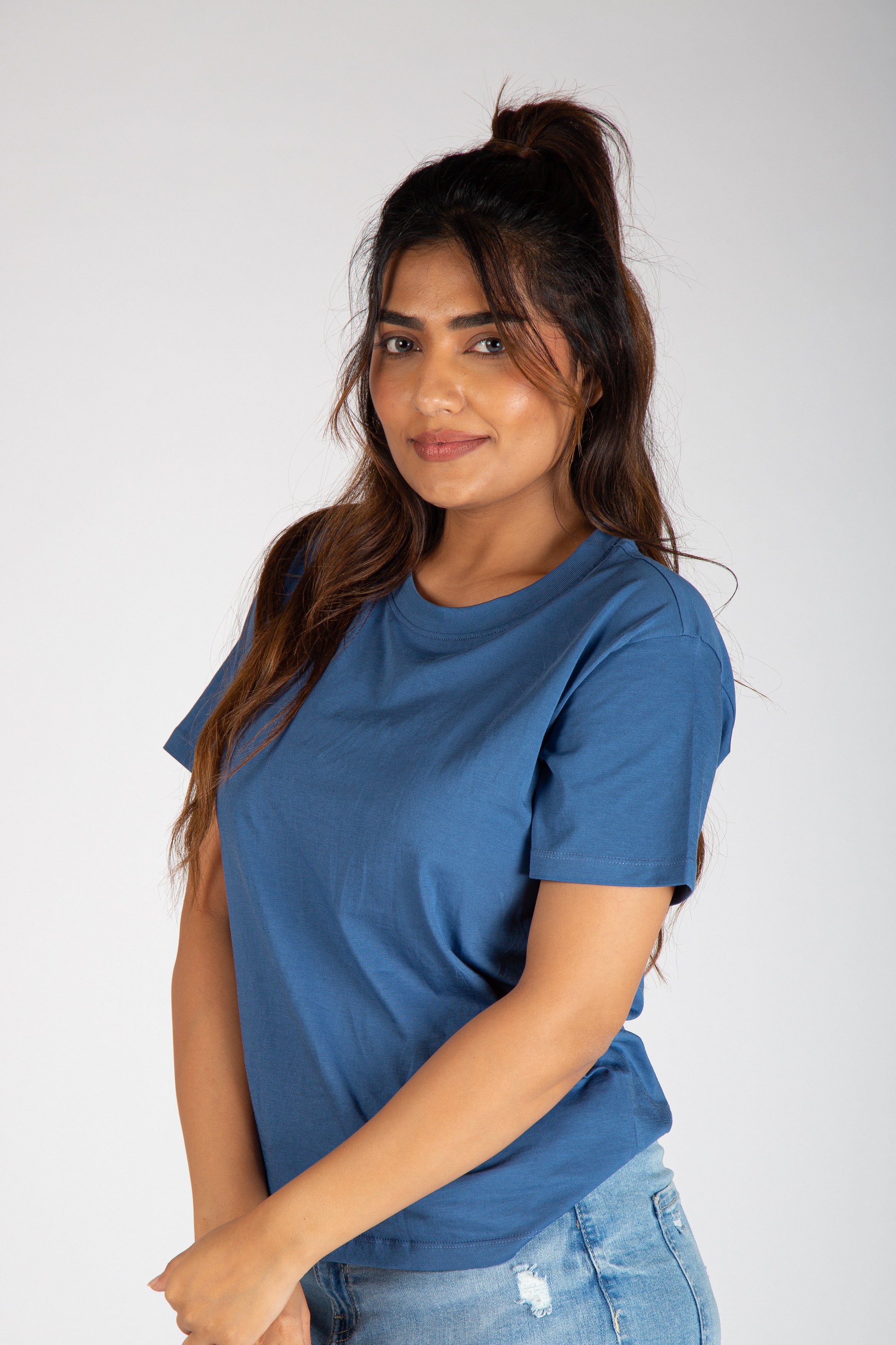 True Navy Kinda Crop