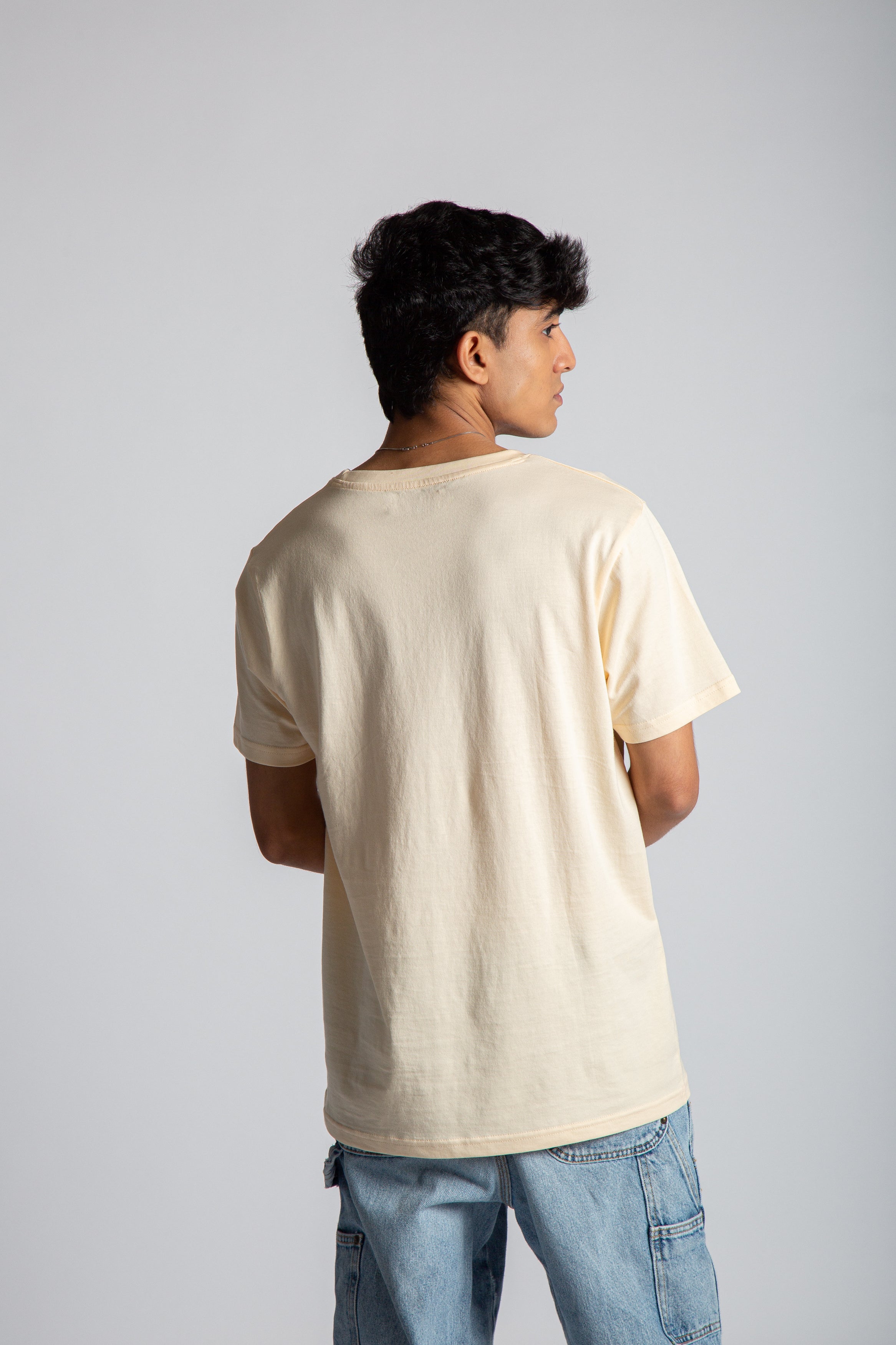 Beige Crew Neck
