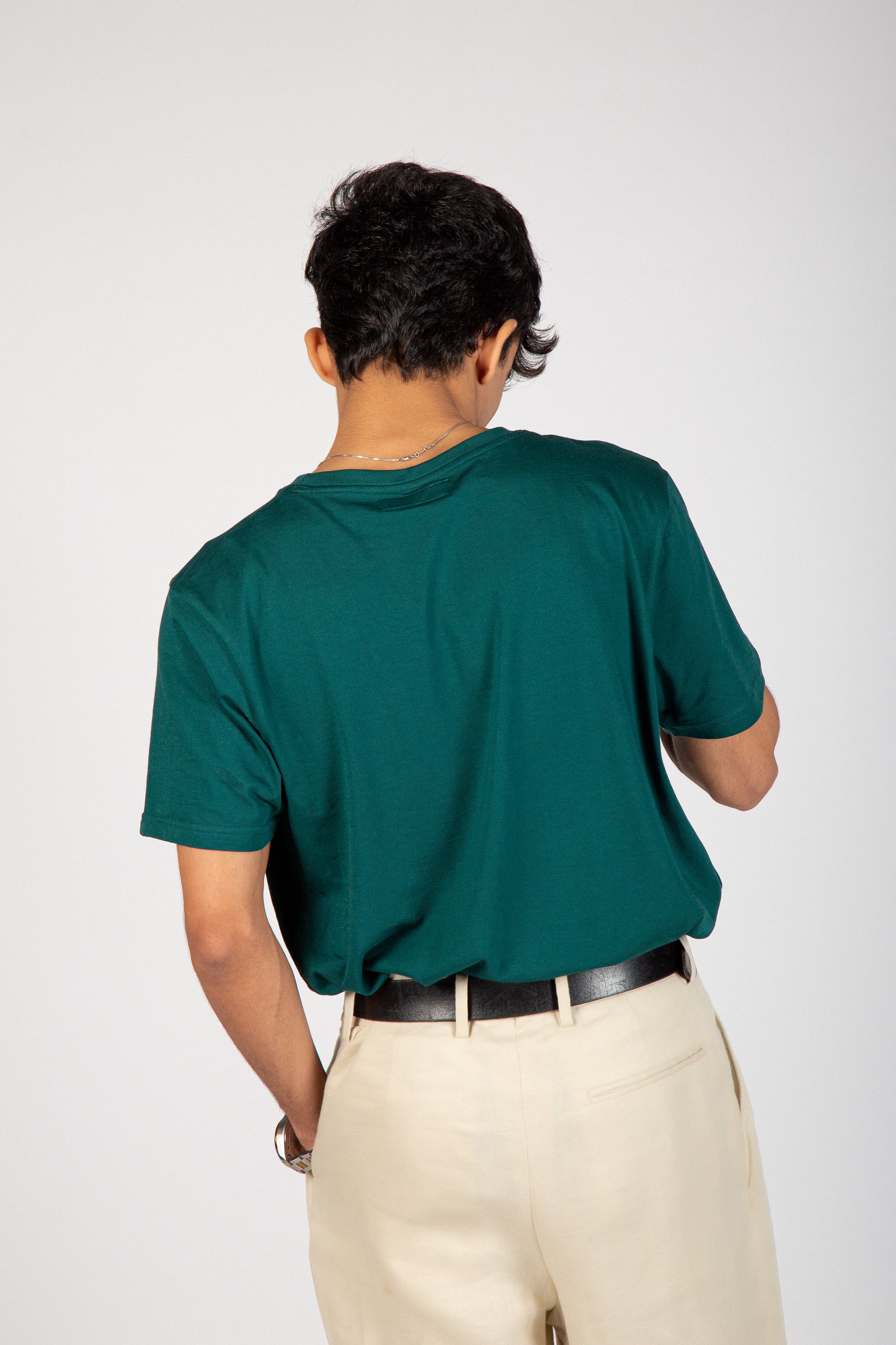 Botanical green Crew Neck