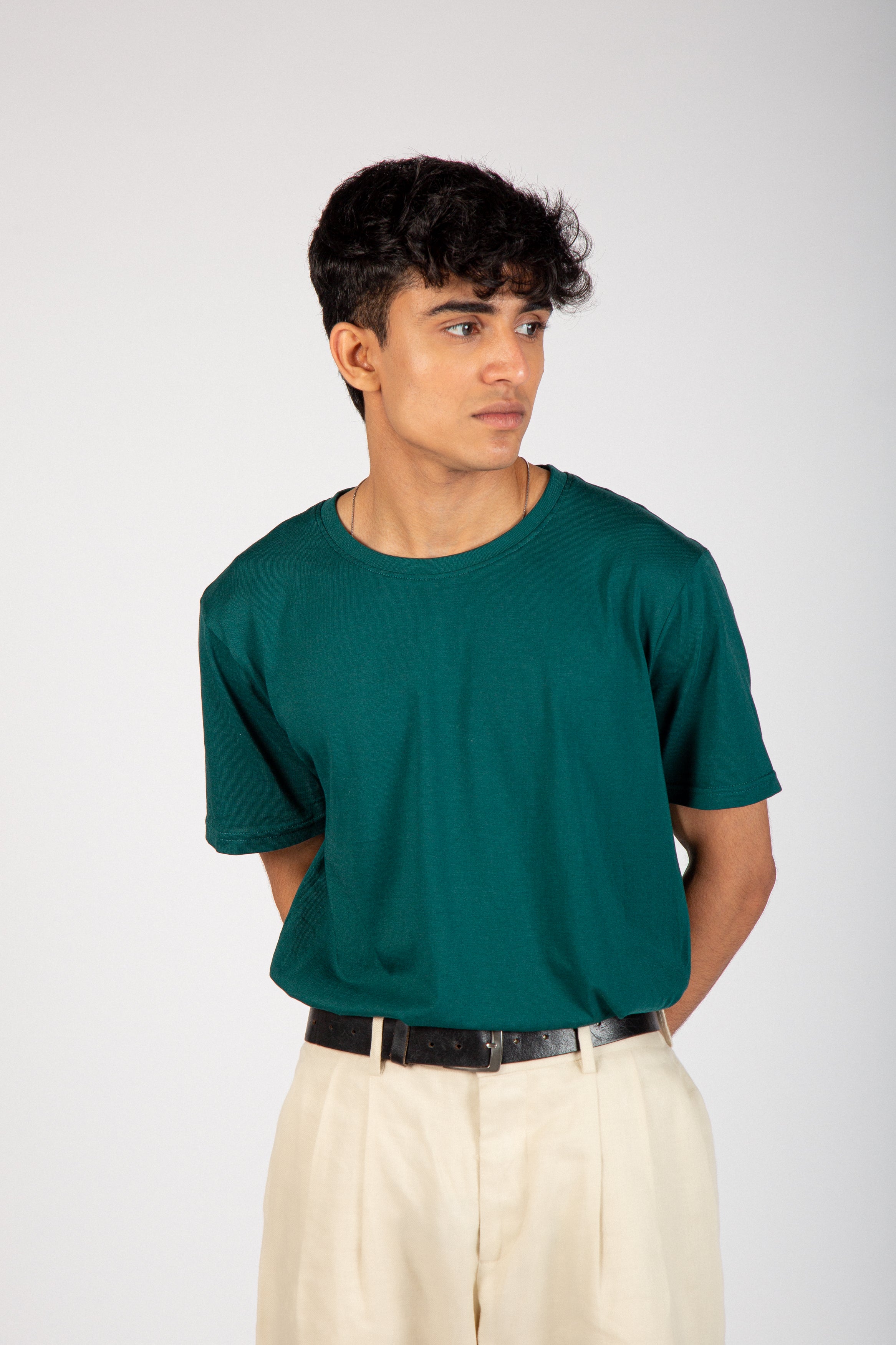 Botanical green Crew Neck