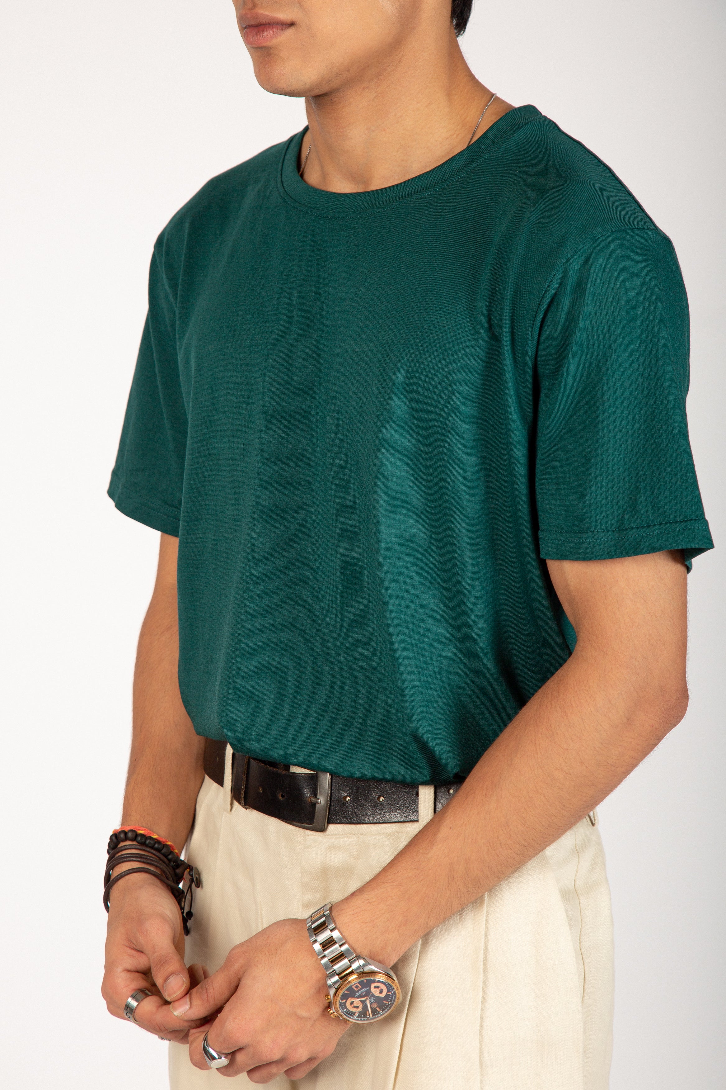 Botanical green Crew Neck