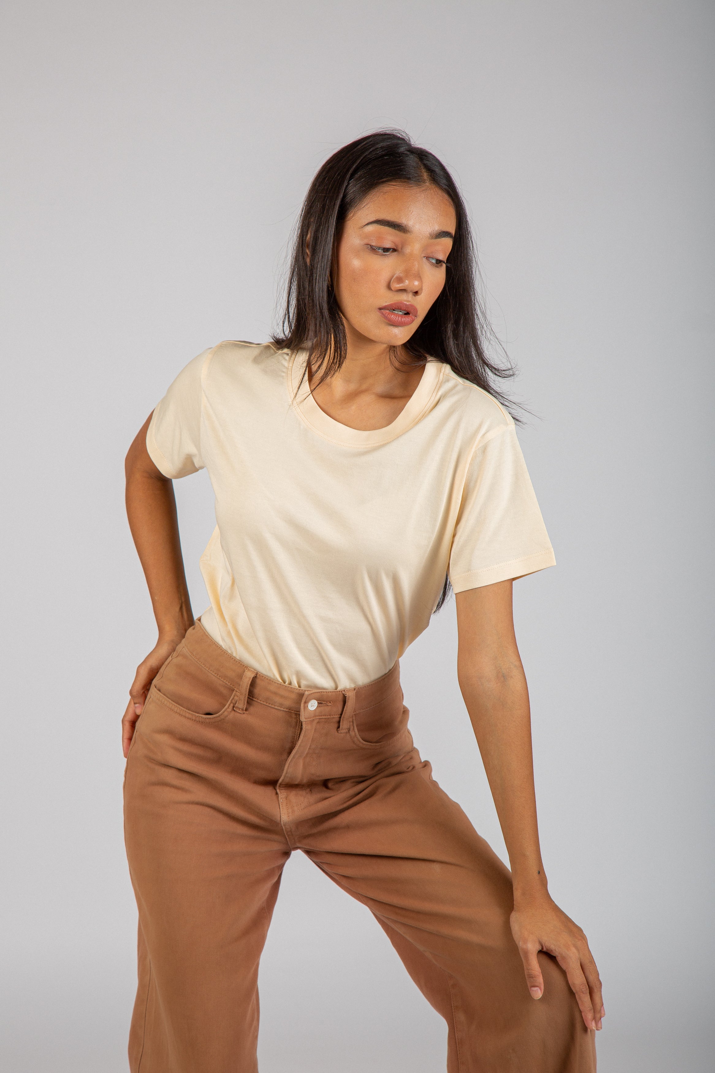 Beige Kinda Crop